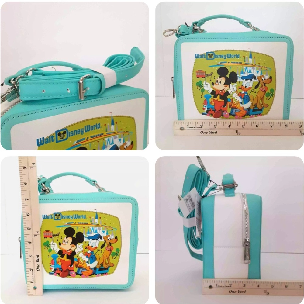 Disney Parks WDW 50th Vault Collection Loungefly Lunchbox Crossbody *NWT